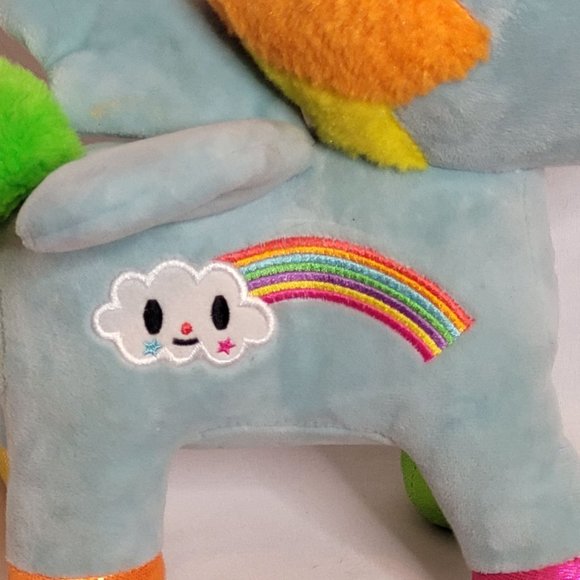 Tokidoki Pixie Rainbow Unicorno Plush 10 Inches Stuffed Unicorn Blue - Picture 2 of 16
